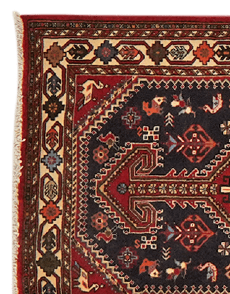 Nasrabad — Hand-knotted, 82x396 cm, Blue, 100% Virgin Wool | View 3