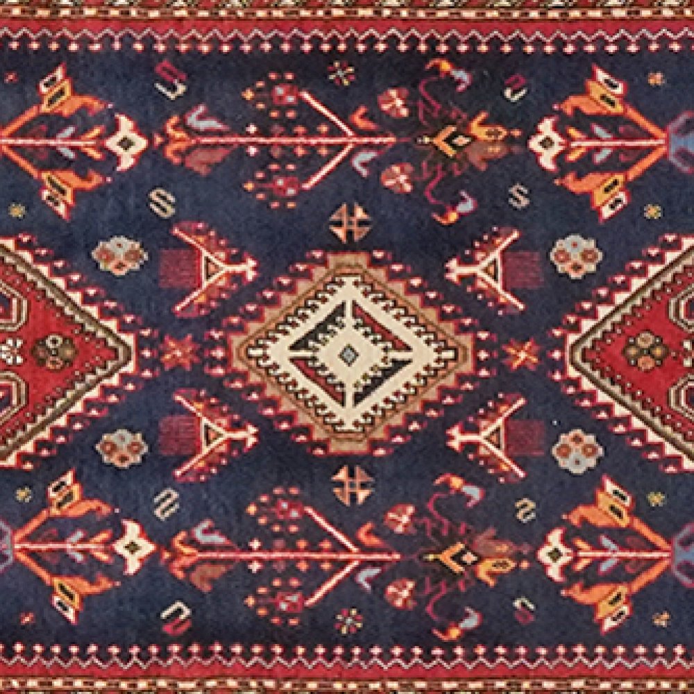 Nasrabad — Hand-knotted, 81x395 cm, Blue, 100% Virgin Wool | View 4