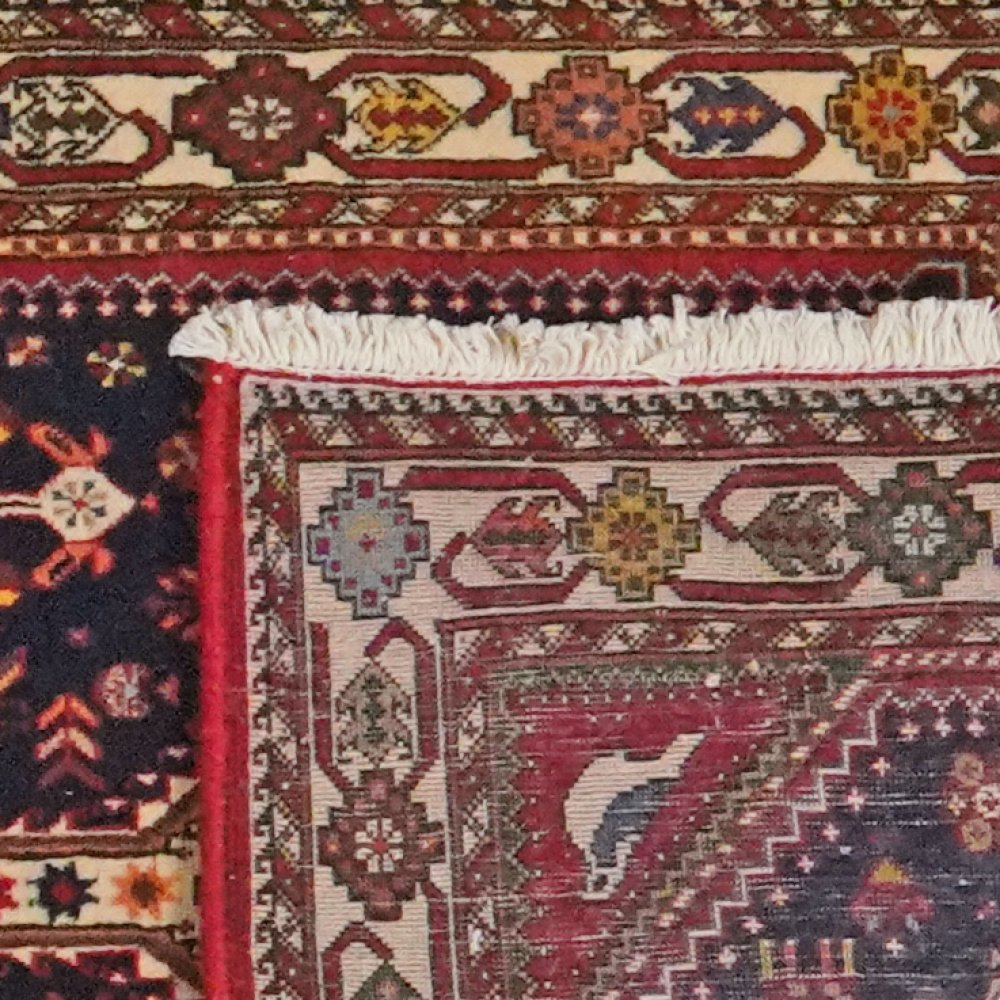 Nasrabad — Hand-knotted, 81x395 cm, Blue, 100% Virgin Wool | View 6