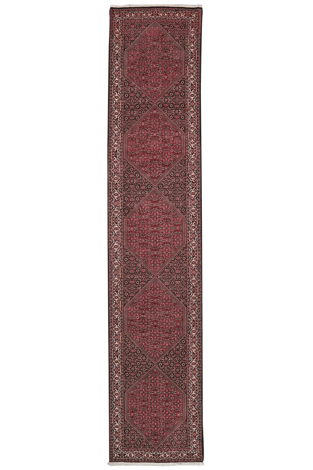 Bidjar Bookan — Hand-knotted, 83x403 cm, Red, 100% Virgin Wool | Main view
