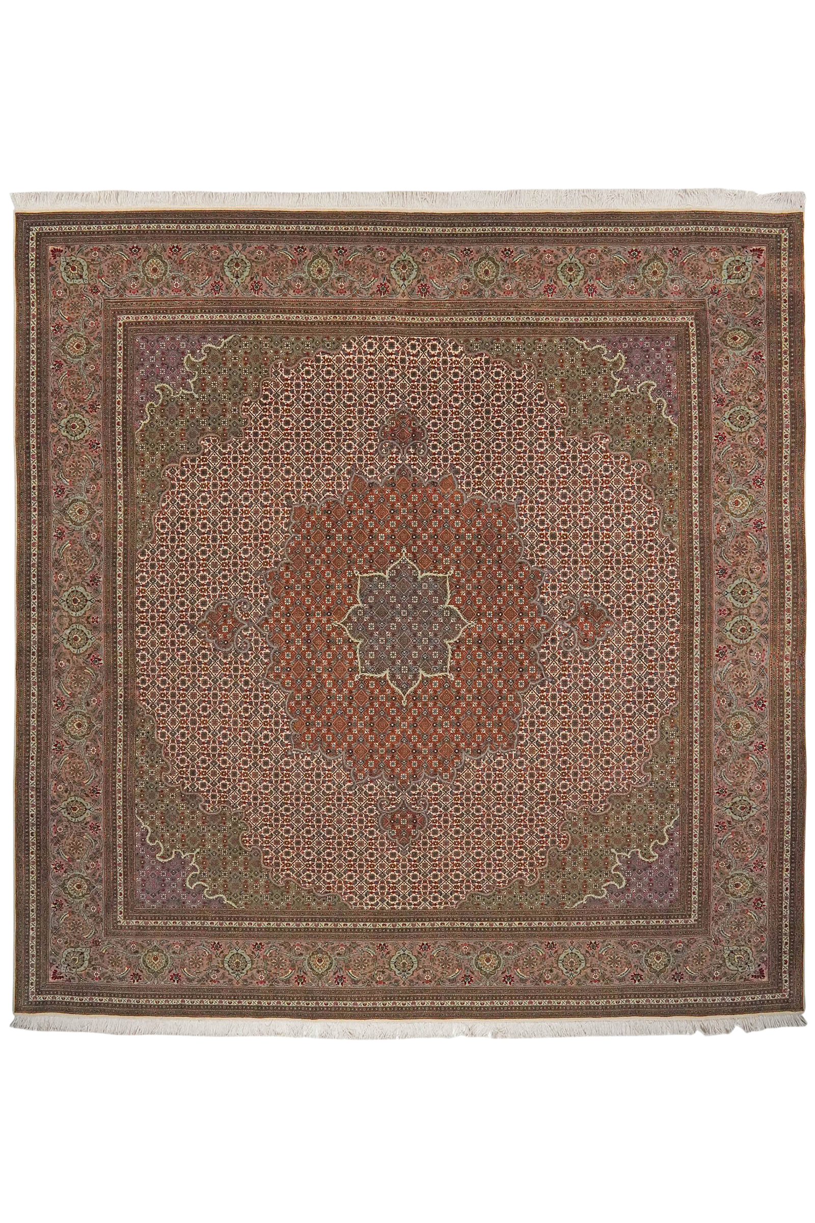 Tabriz 50 Raj — Handgefertigt, 248x244 cm, Bunt, 100% Virgin Wool | Main view