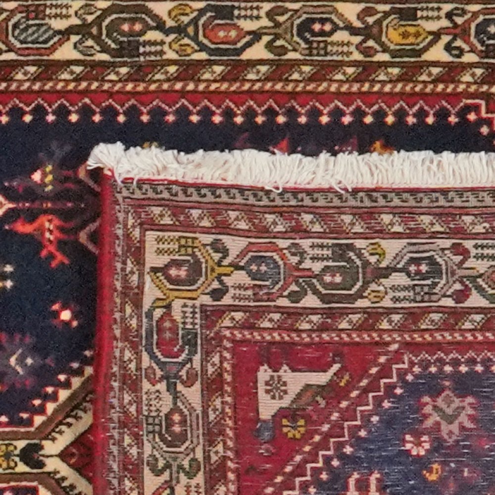 Nasrabad — Hand-knotted, 84x402 cm, Blue, 100% Virgin Wool | View 6