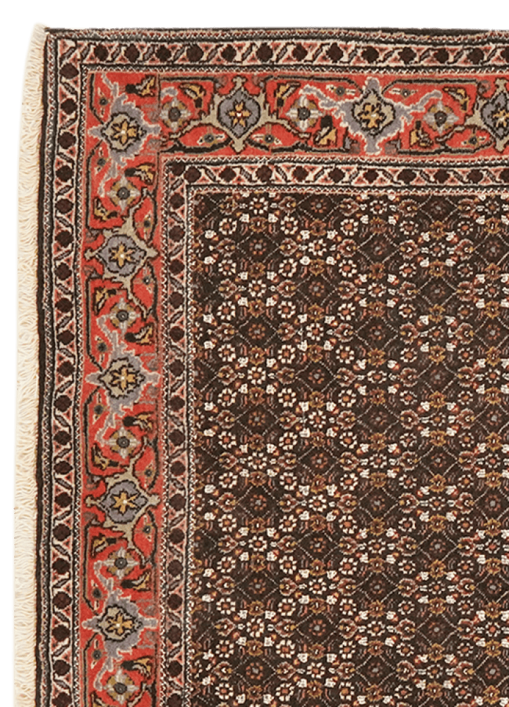 Tabriz 40 Raj — Hand-knotted, 103x143 cm, Black, 100% Virgin Wool | View 3