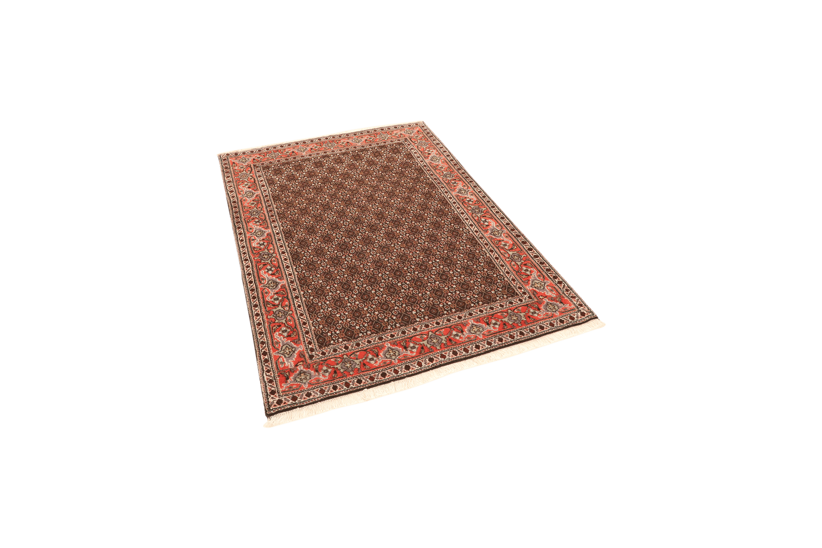 Tabriz 40 Raj — Hand-knotted, 103x143 cm, Black, 100% Virgin Wool | View 5