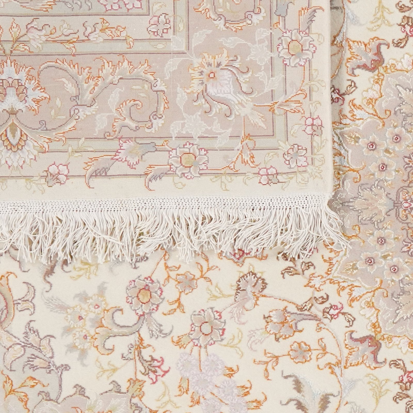 Tabriz 50 Raj — Hand-knotted, 150x205 cm, Beige, 90% Schurwolle, 10% Seide | View 6