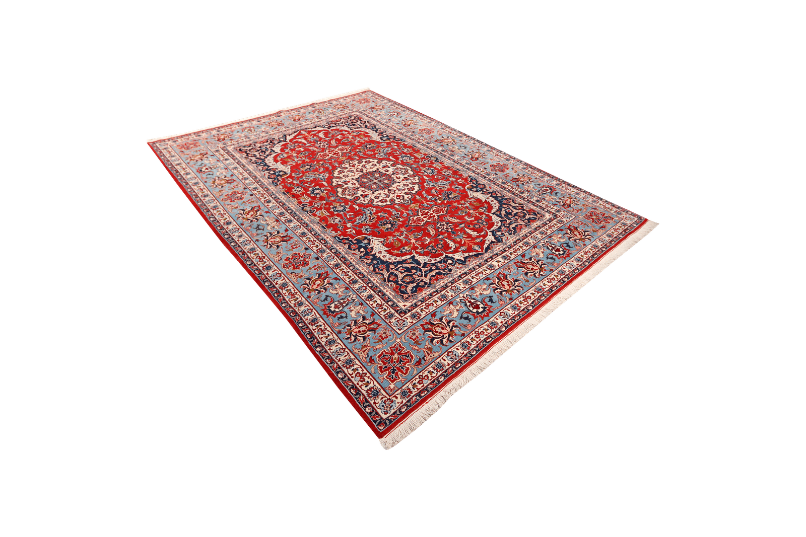 Isfahan — Hand-knotted, 210x300 cm, Red, 100% Virgin Wool | View 5