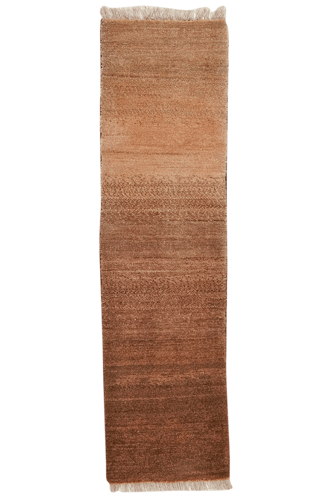 Gabbeh — Hand-knotted, 38x140 cm, Brown, 100% Virgin Wool | Main view