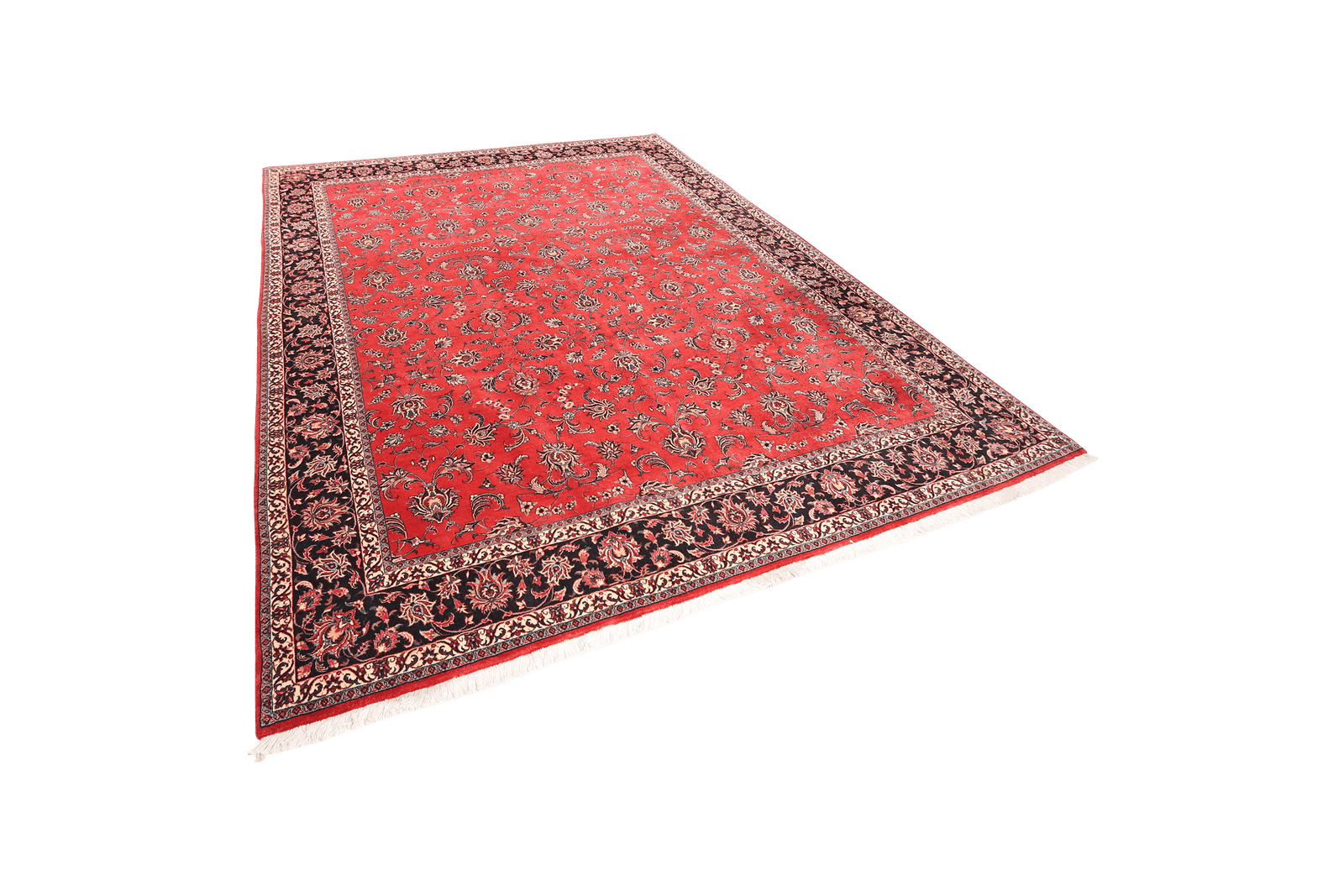 Bidjar — Hand-knotted, 251x311 cm, Red, 100% Virgin Wool | View 5