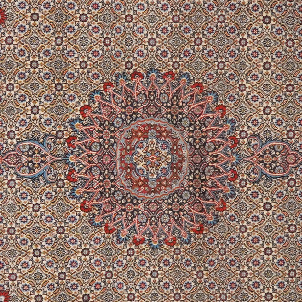Moud Mahi — Hand-knotted, 198x210 cm, Beige, 100% Virgin Wool | View 4