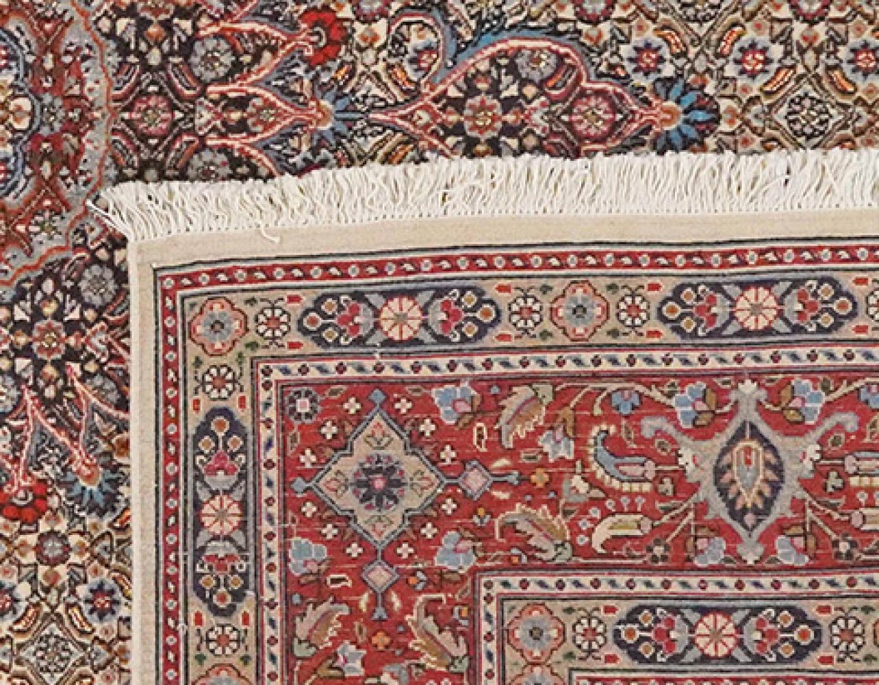 Moud Mahi — Hand-knotted, 198x210 cm, Beige, 100% Virgin Wool | View 6