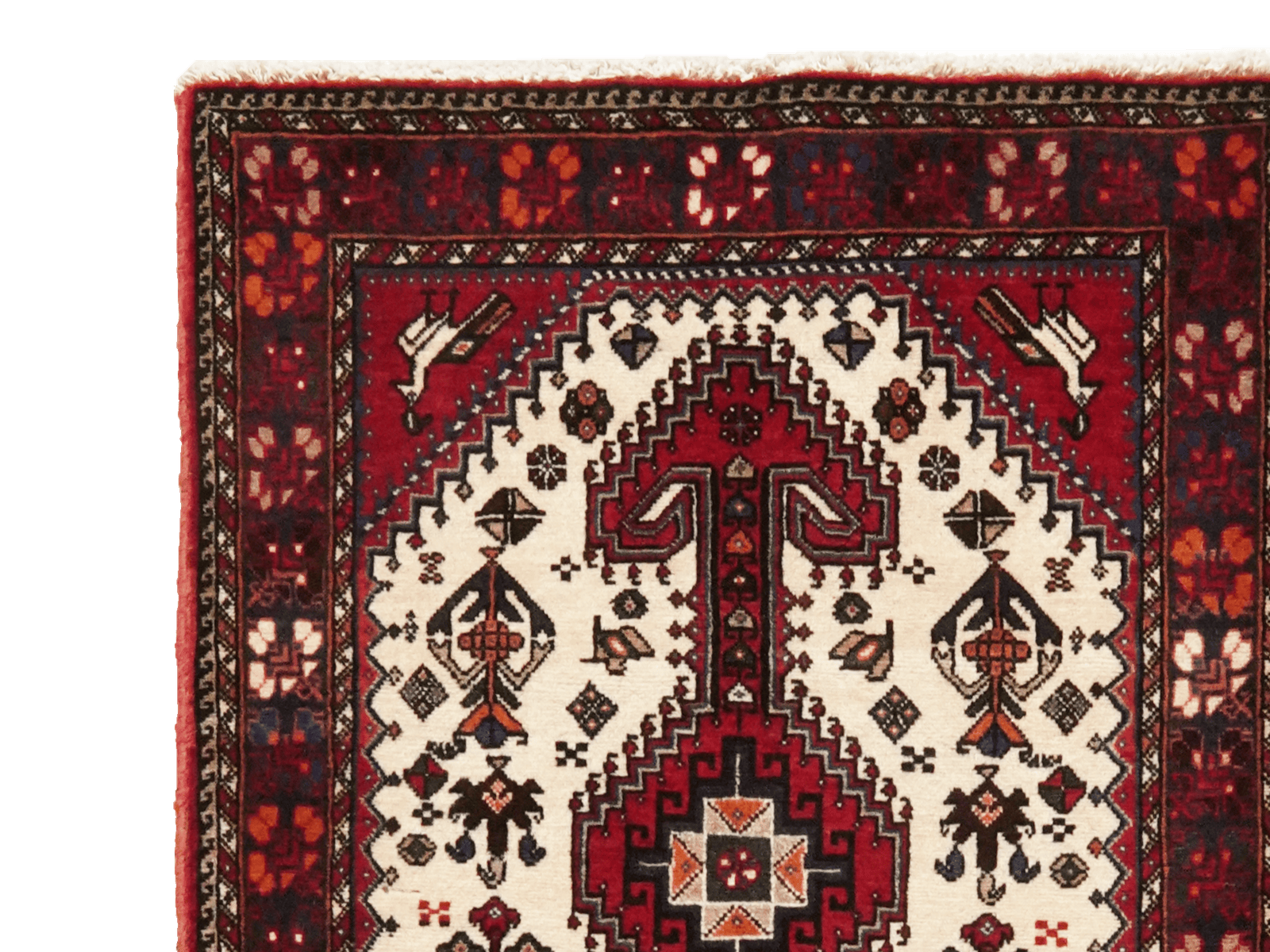 Nasrabad — Hand-knotted, 76x294 cm, Beige, 100% Virgin Wool | View 3