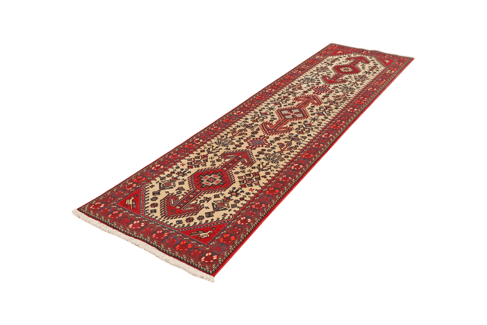 Nasrabad — Hand-knotted, 76x294 cm, Beige, 100% Virgin Wool | View 5