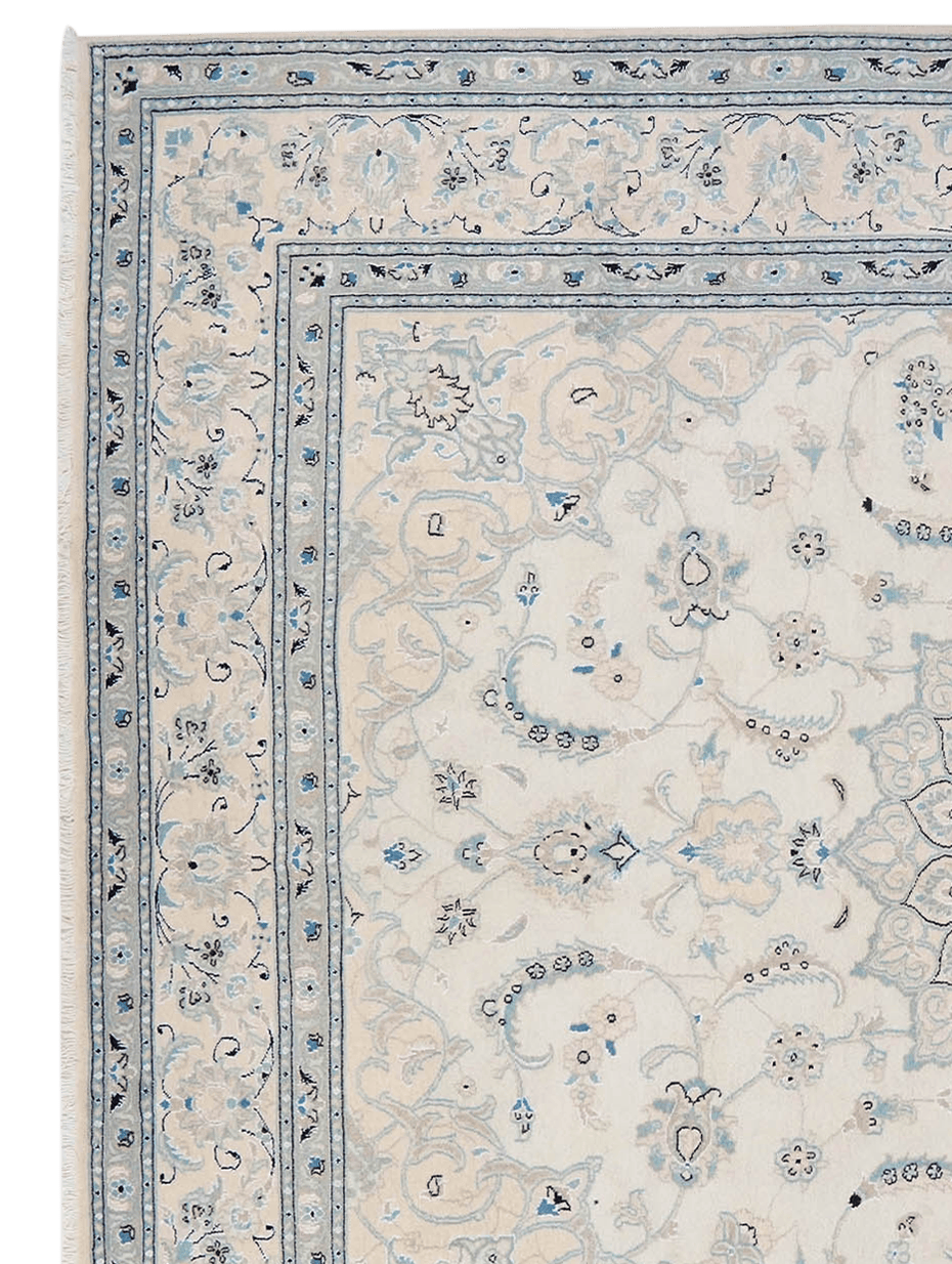 Nain 12La — Hand-knotted, 247x298 cm, Beige, 100% Virgin Wool | View 3