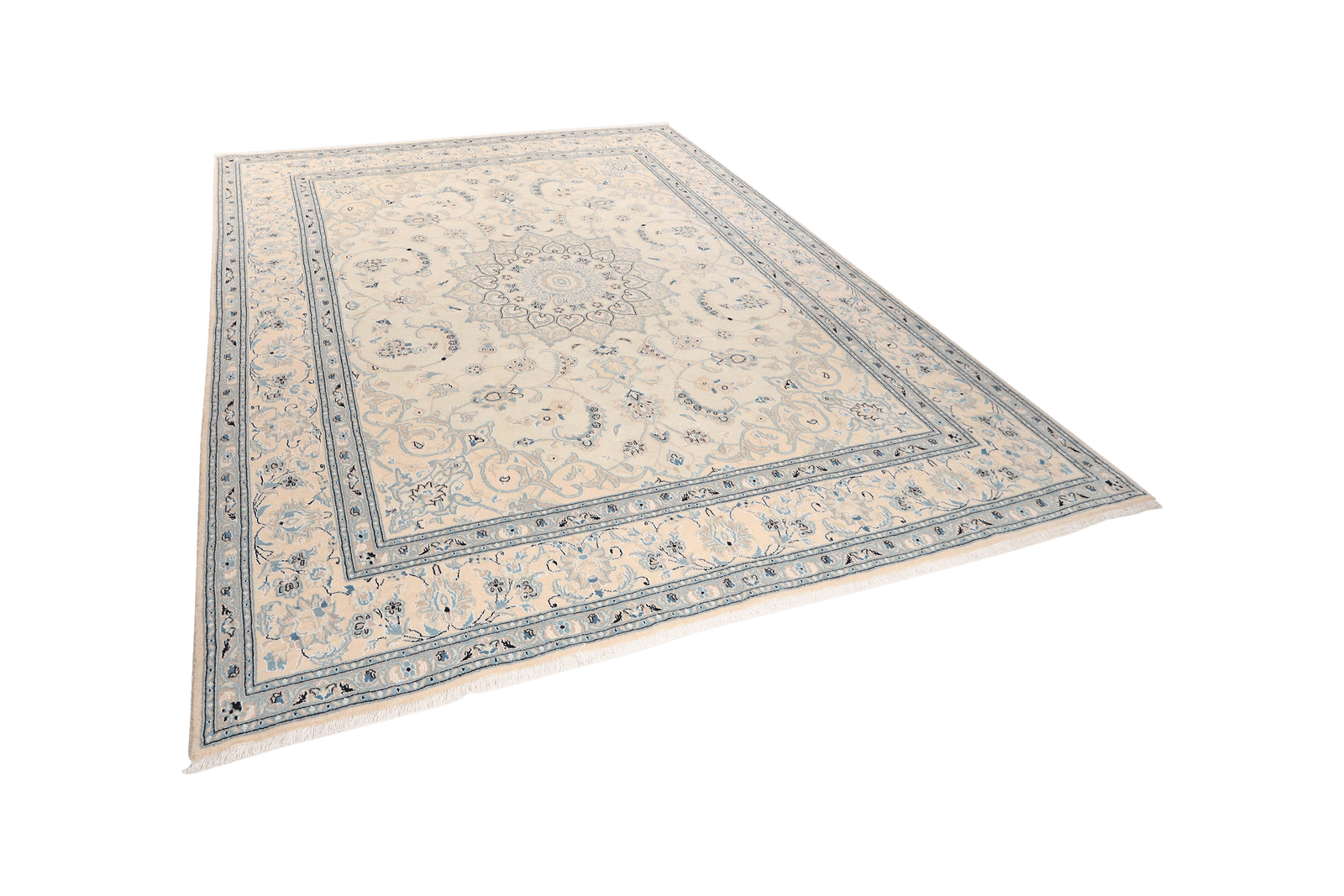 Nain 12La — Hand-knotted, 247x298 cm, Beige, 100% Virgin Wool | View 5
